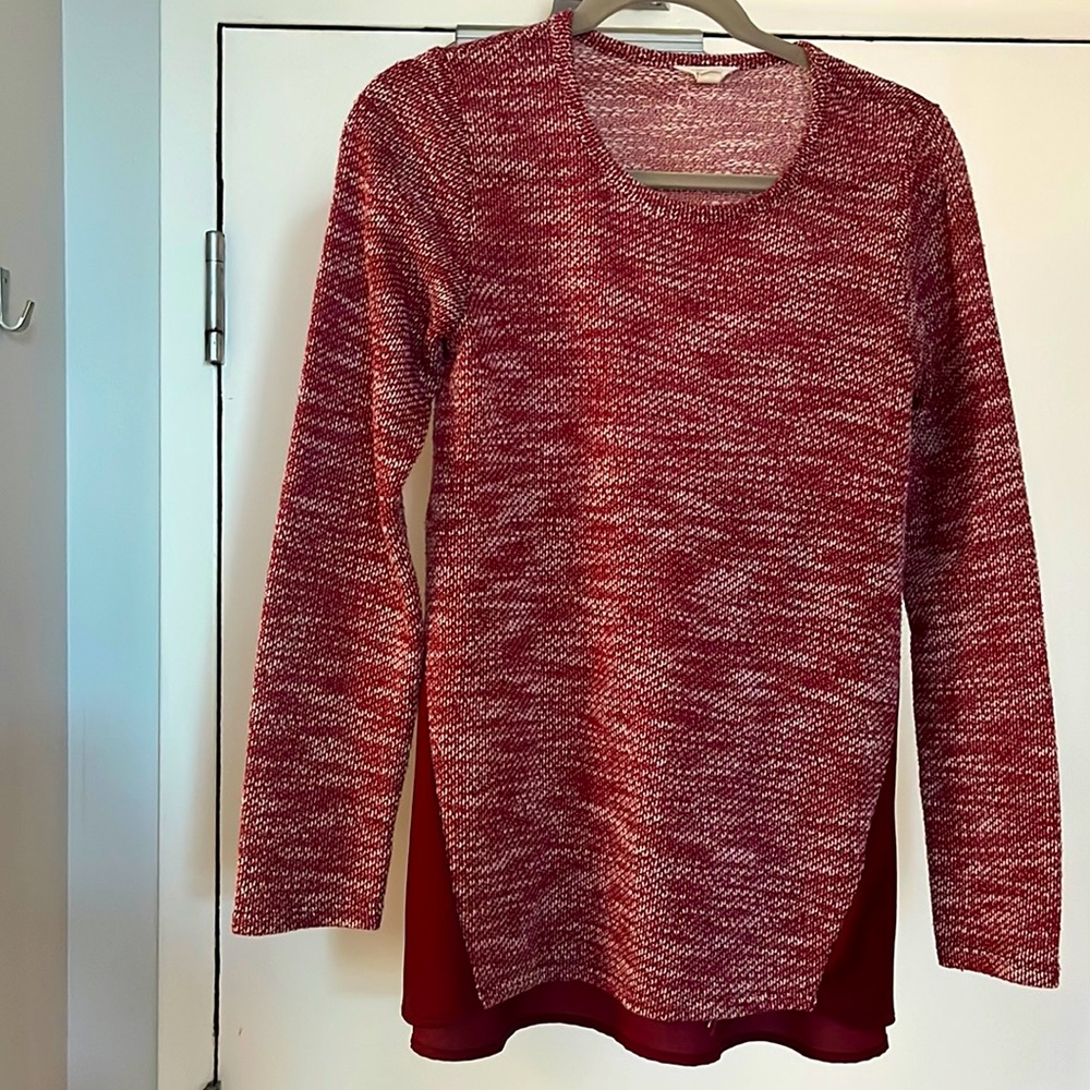 LUCKY BRAND Knit Long Sleeve. EUC. Burgundy. Sz M